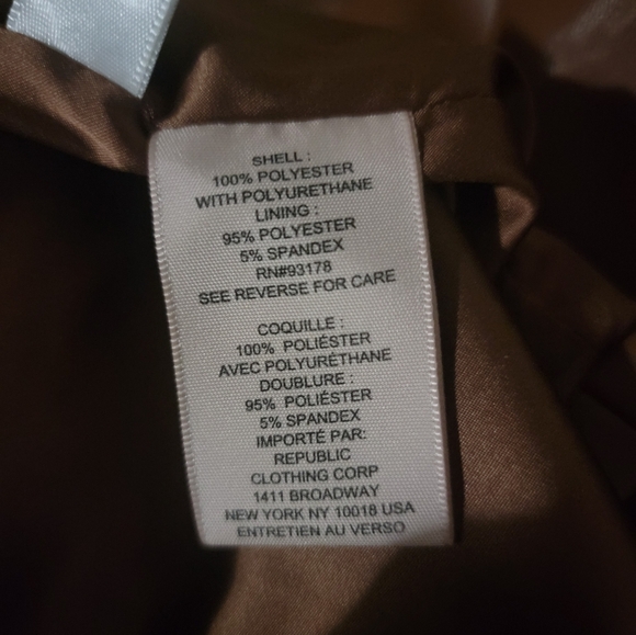 Philosophy Brown Leather Jacket Tailored Cropped Style - Picture 7 of 7